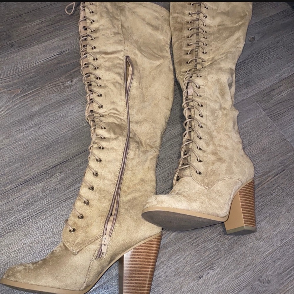 High knee boots